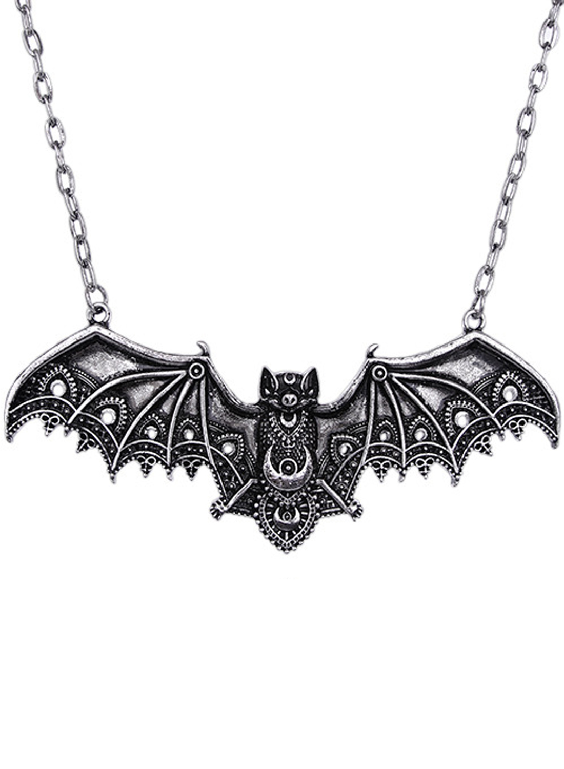 Restyle Lace Bat Necklace