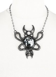 Restyle Snake Moon Necklace