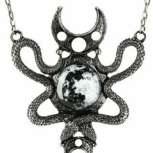 Restyle Snake Moon Necklace