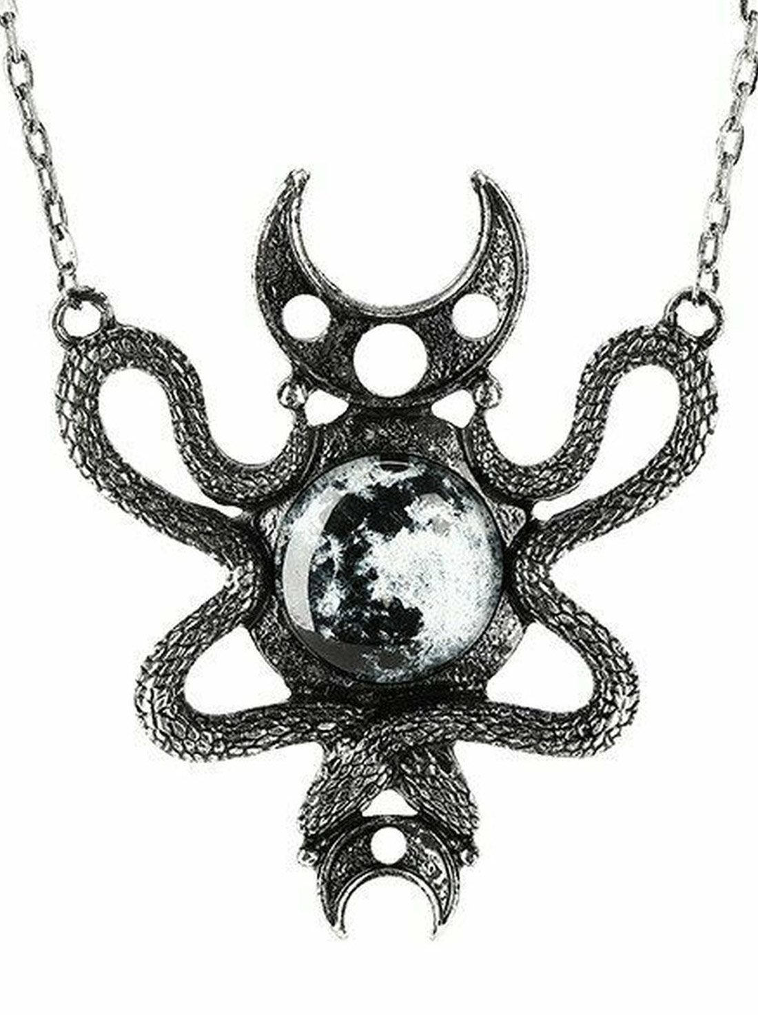 Restyle Snake Moon Necklace