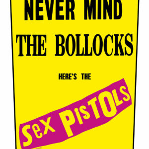 Sex Pistols Back Patch Bollocks Yellow