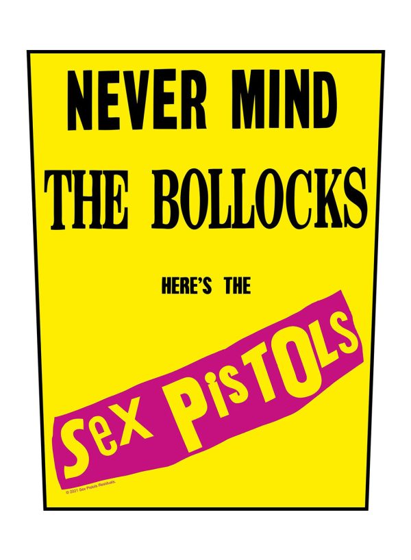 Sex Pistols Back Patch Bollocks Yellow