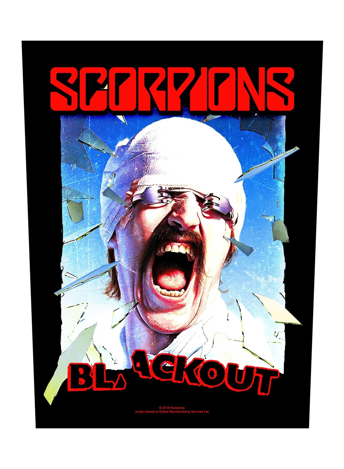 Scorpions Blackout Back Patch