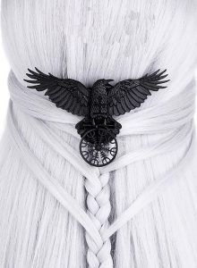 Helm of Awe Raven Hairclip