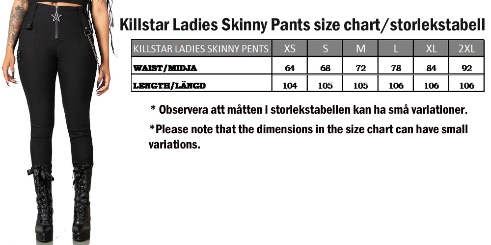 Killstar ladie skinny pents