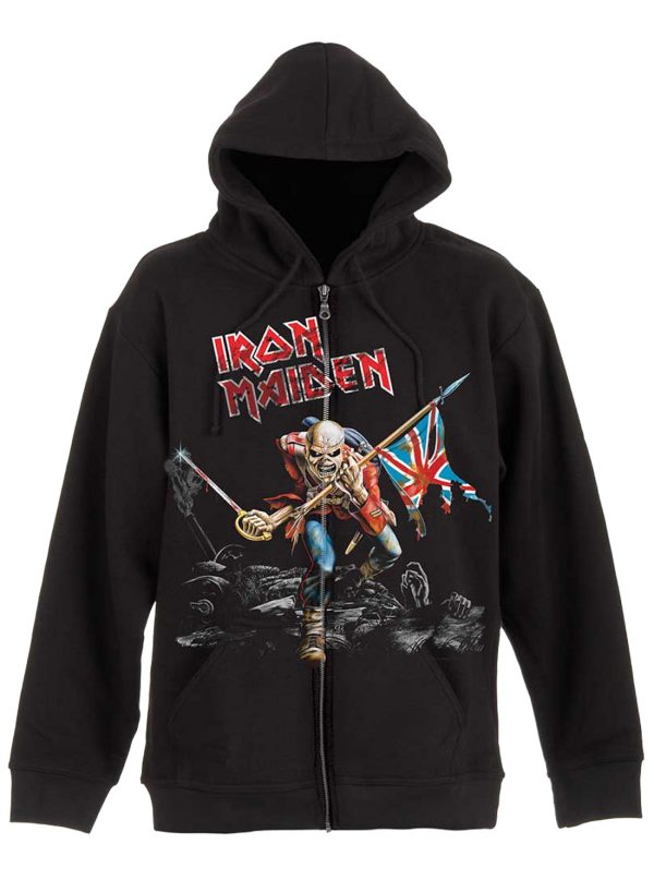 Iron Maiden Scuffed Tropper Zip Hoodie