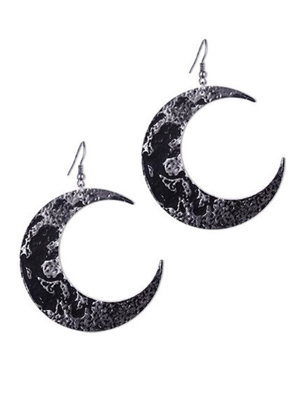Moon Textured Earrings