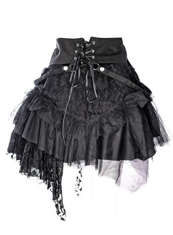 Cat Skirt Black