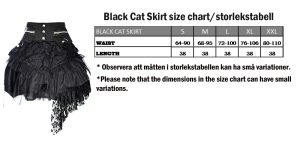 Cat skirt Black