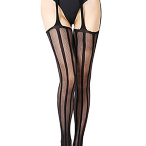 Suspenders Stripes Tights