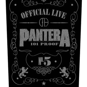 Pantera 101 Proof Back Patch