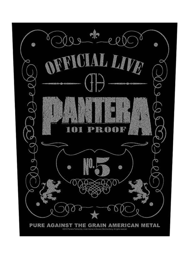 Pantera 101 Proof Back Patch