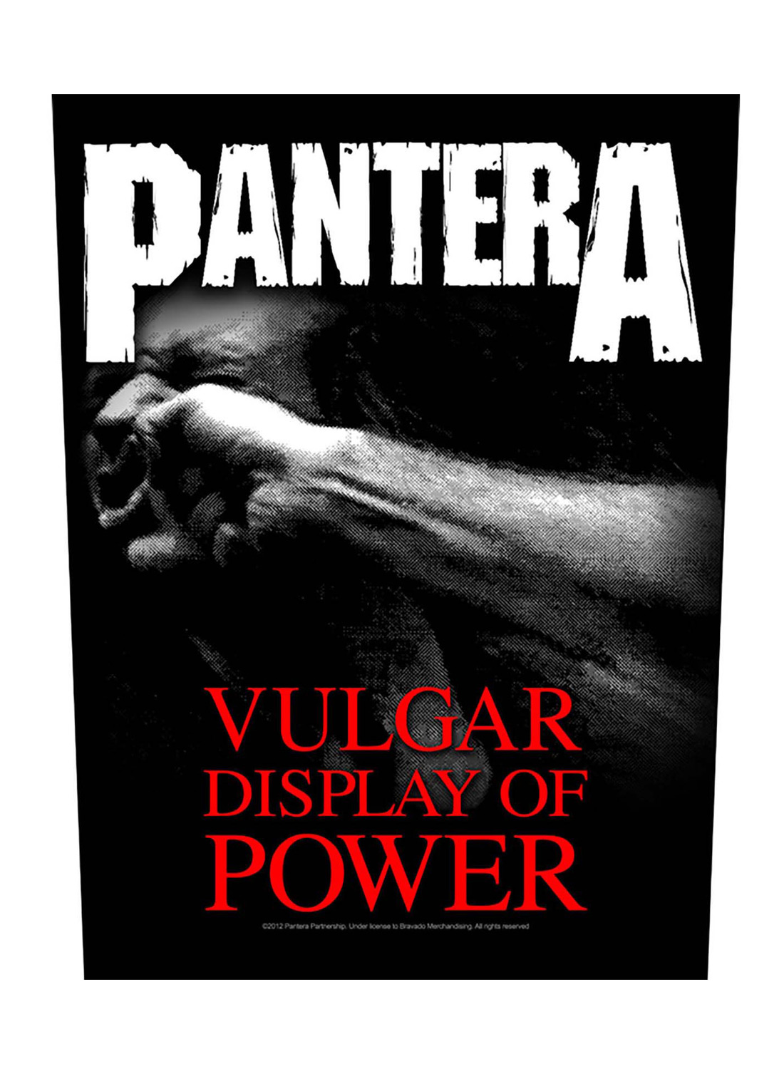 Pantera Vulgar Display Of Power Back Patch