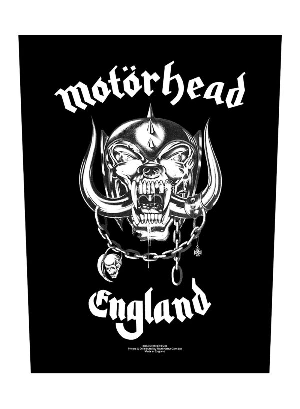 Motörhead England Back Patch