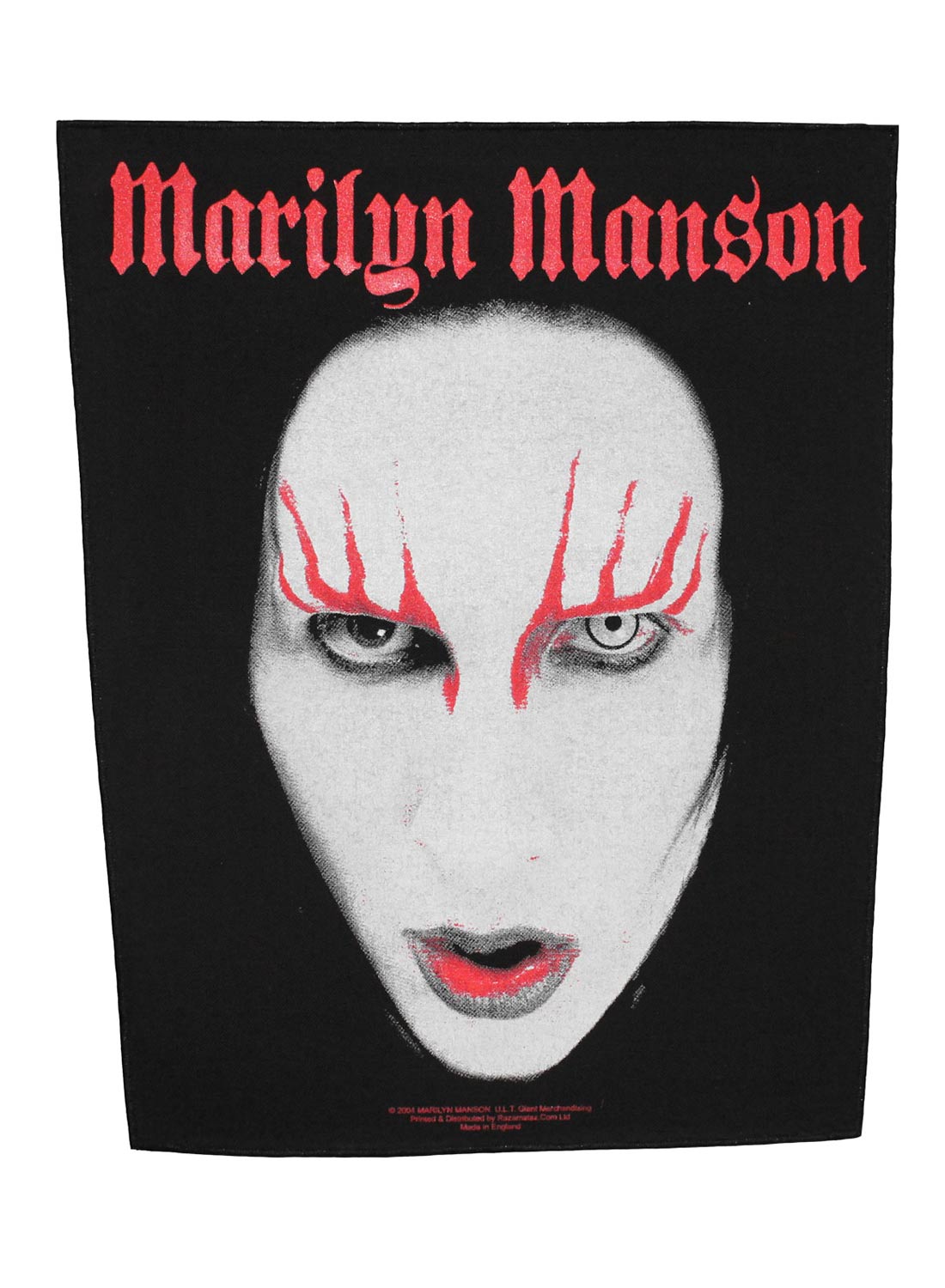 Marilyn Manson Face Back Patch