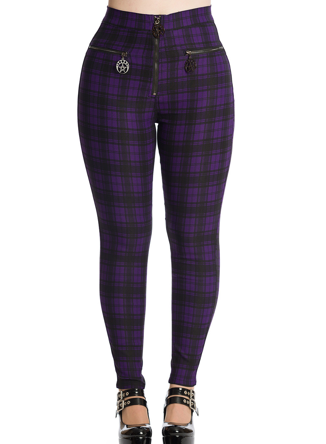 Damien Purple Skinny Trousers