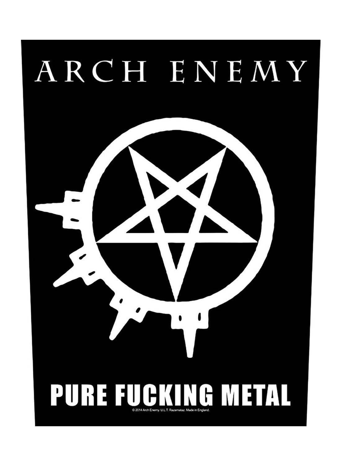 Arch Enemy Pure Fucking Metal Back Patch