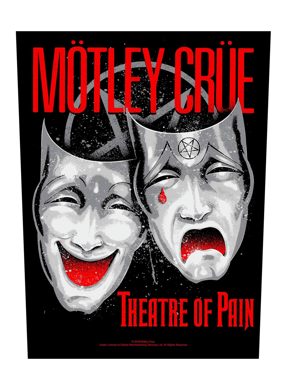 Mötley Crue Theatre Of Pain Back Patch