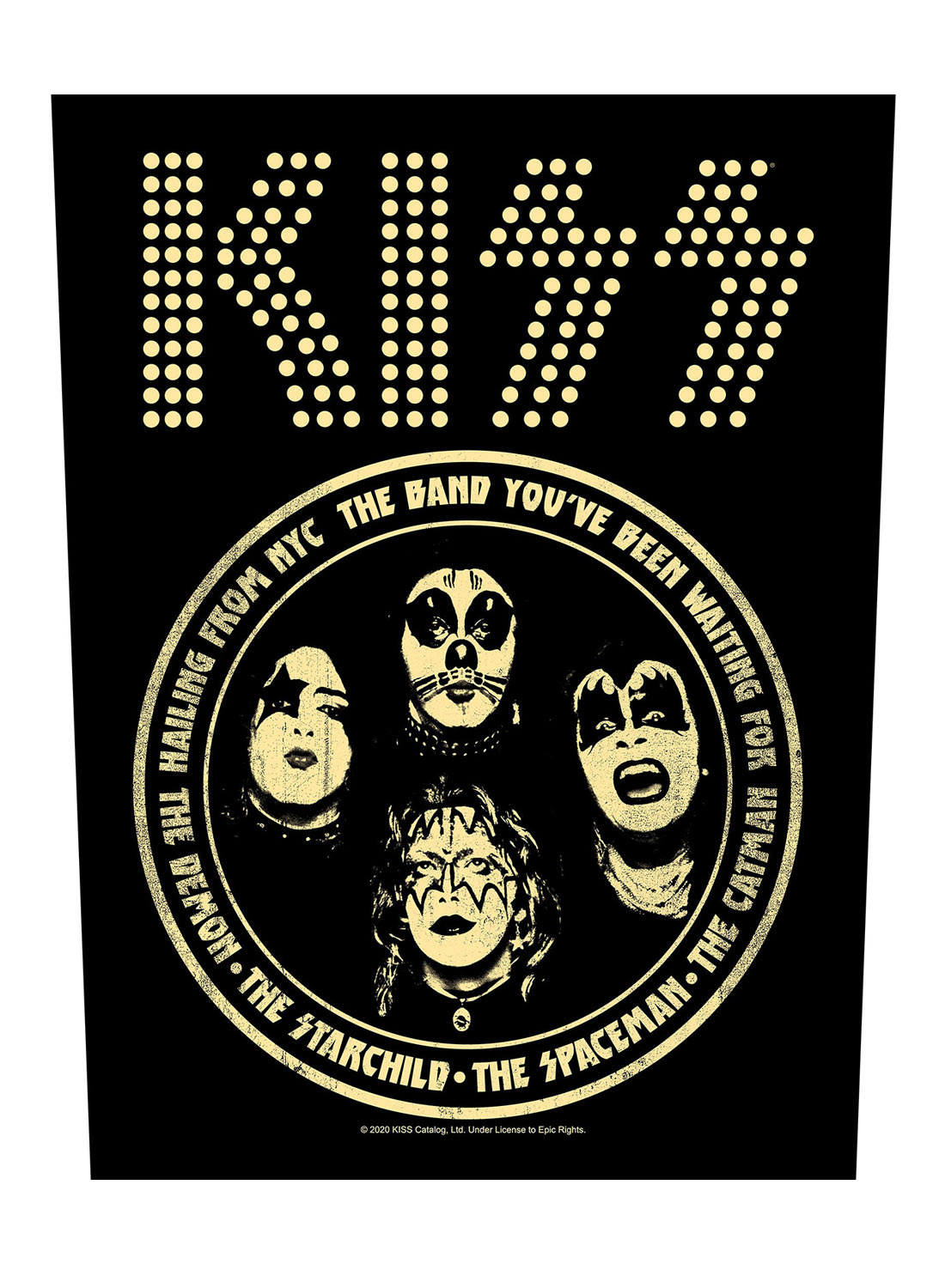 Kiss Hailing From NYC Back Patch
