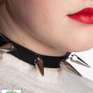 1 Row long Spike Vegan Choker