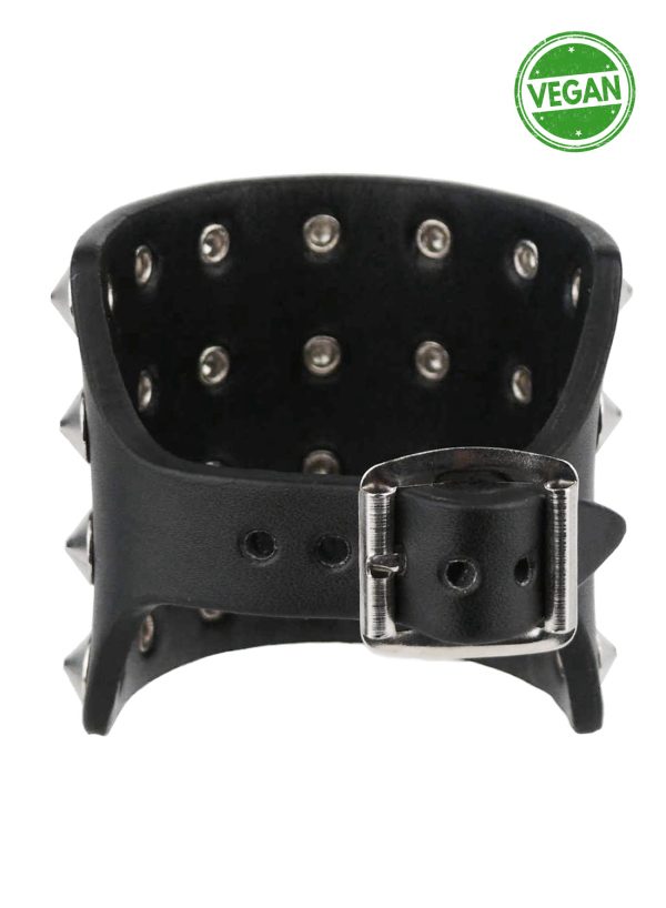 4 Row Con Vegan Leather Wristband
