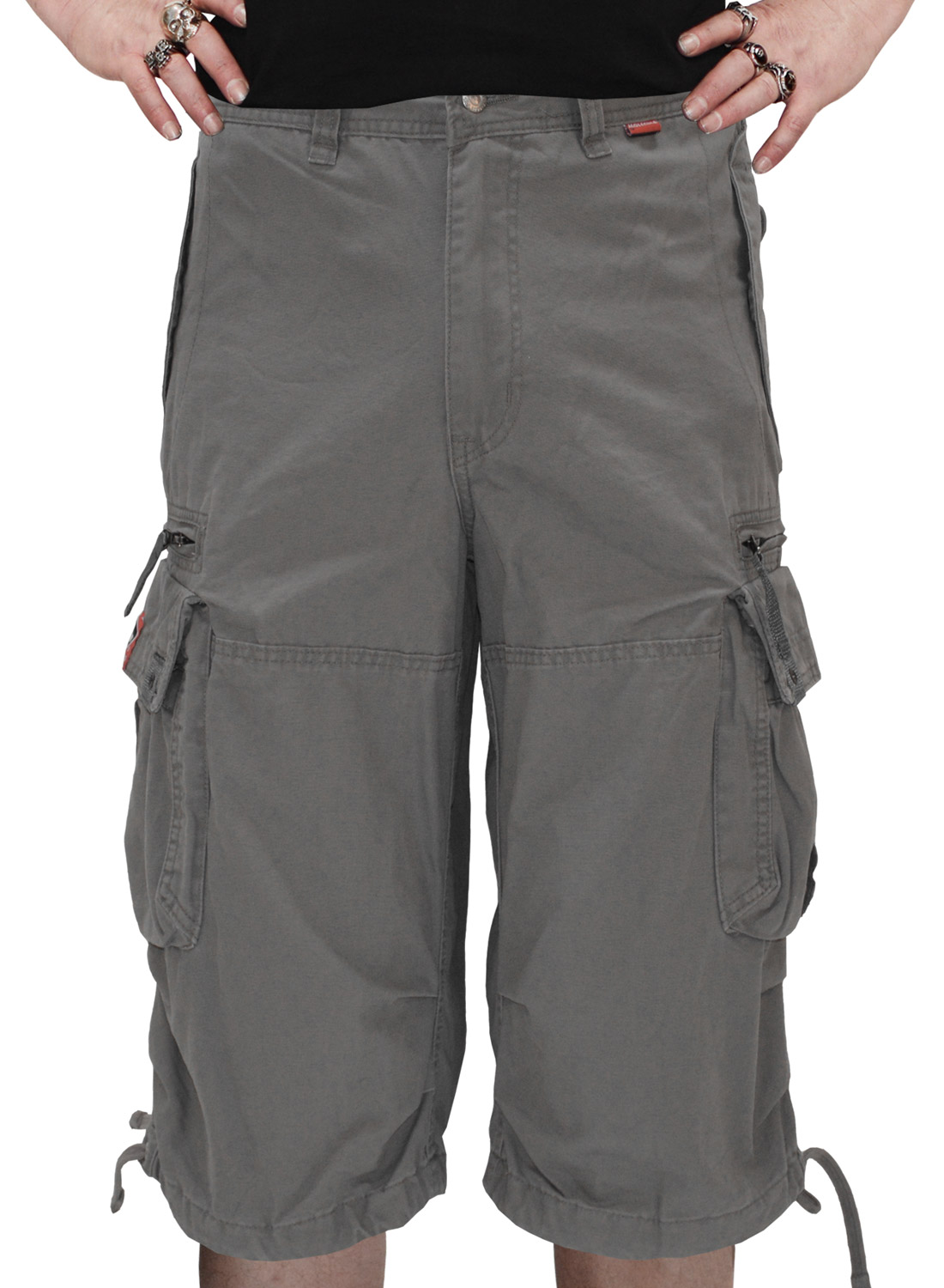Gray Cargo Shorts
