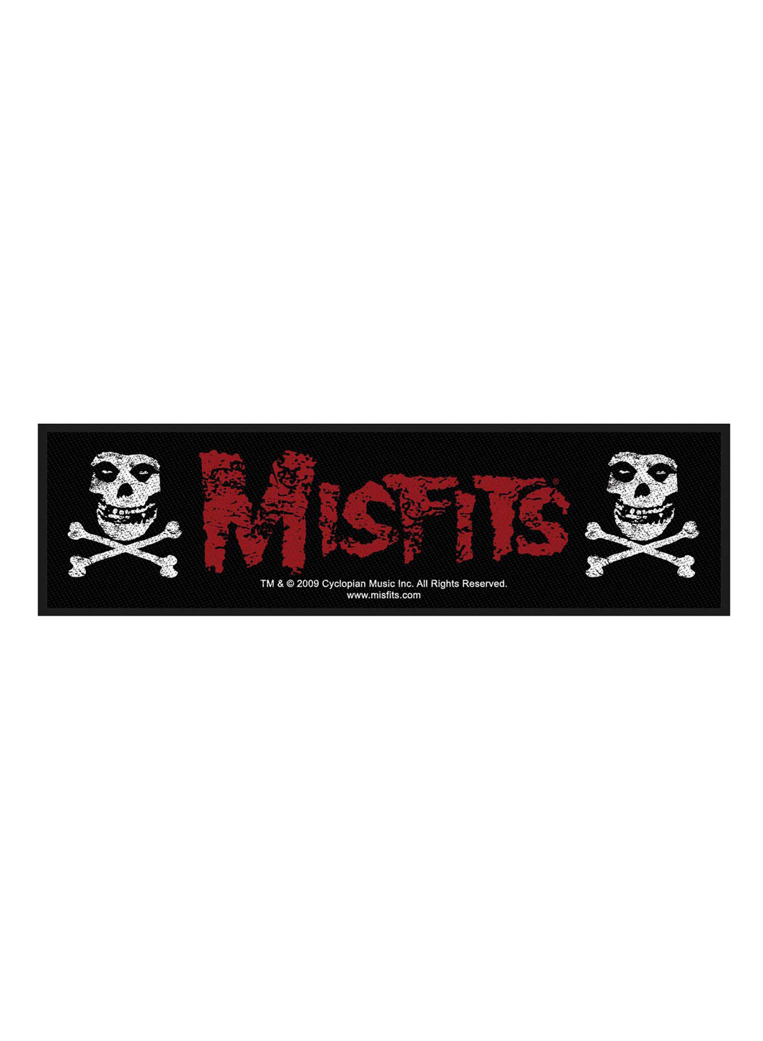 Misfits Cross Bones Long Patch
