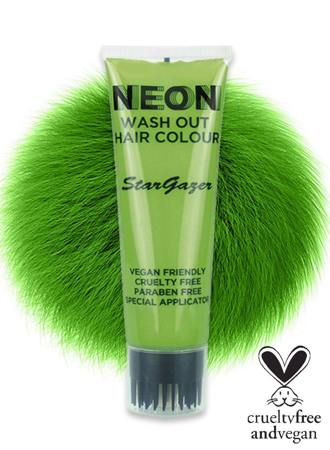 Neon Wash Out Hair Colour Green