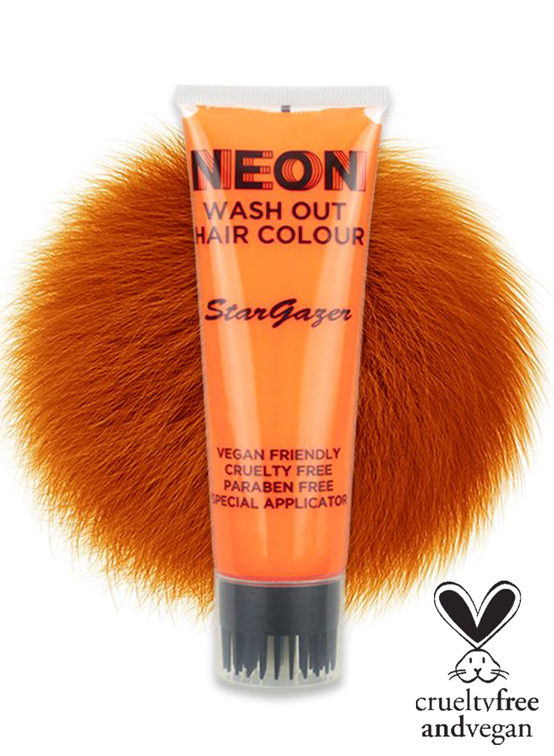 Neon Wash Out Hair Colour Orange