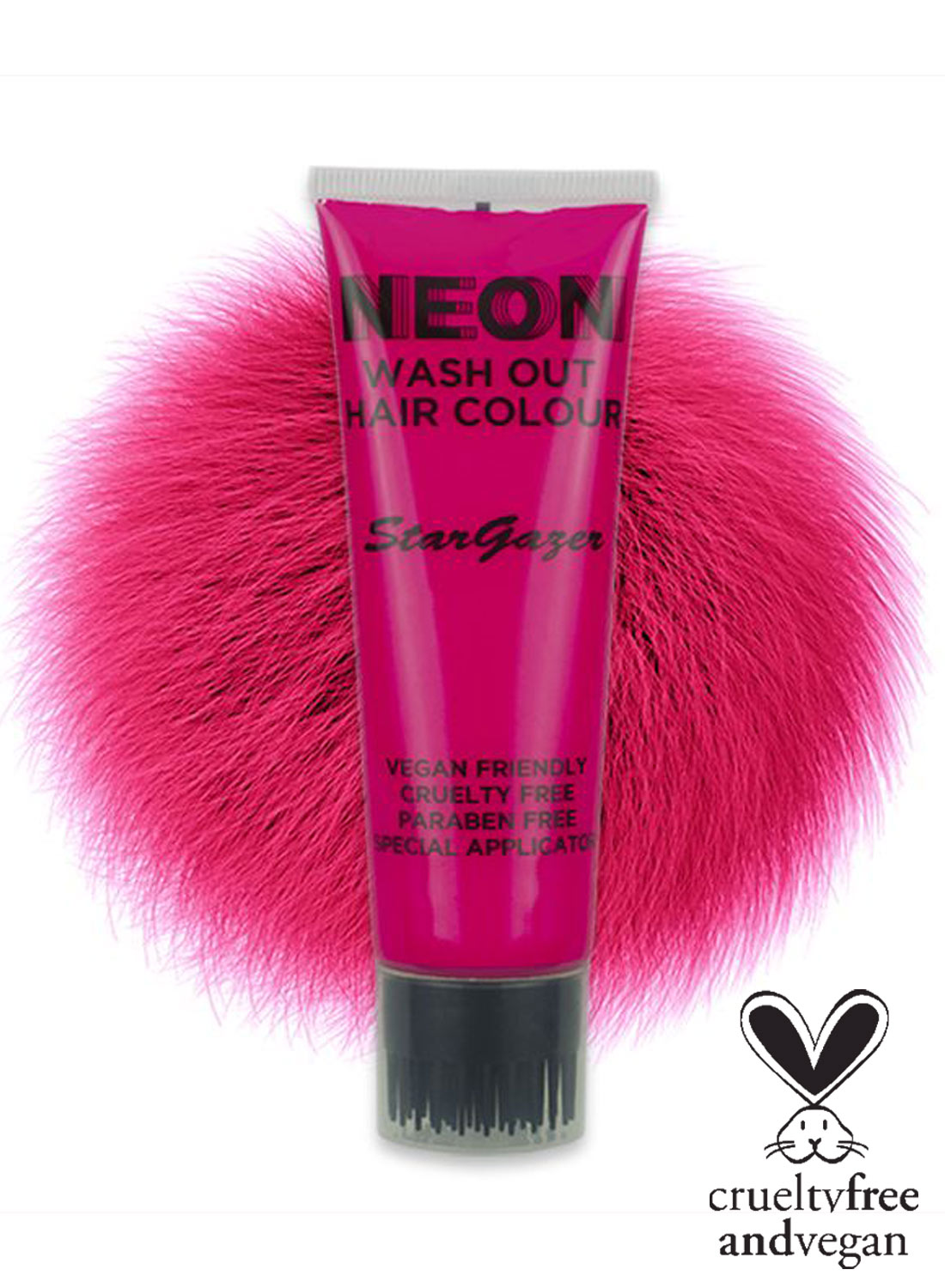 Neon Wash Out Hair Colour Pink