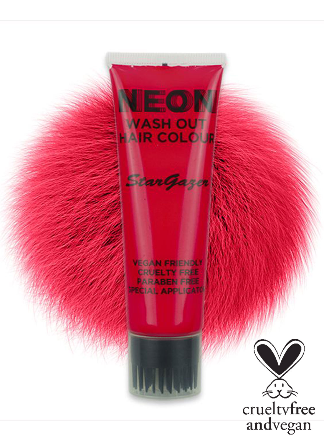 Neon Wash Out Hair Colour Red