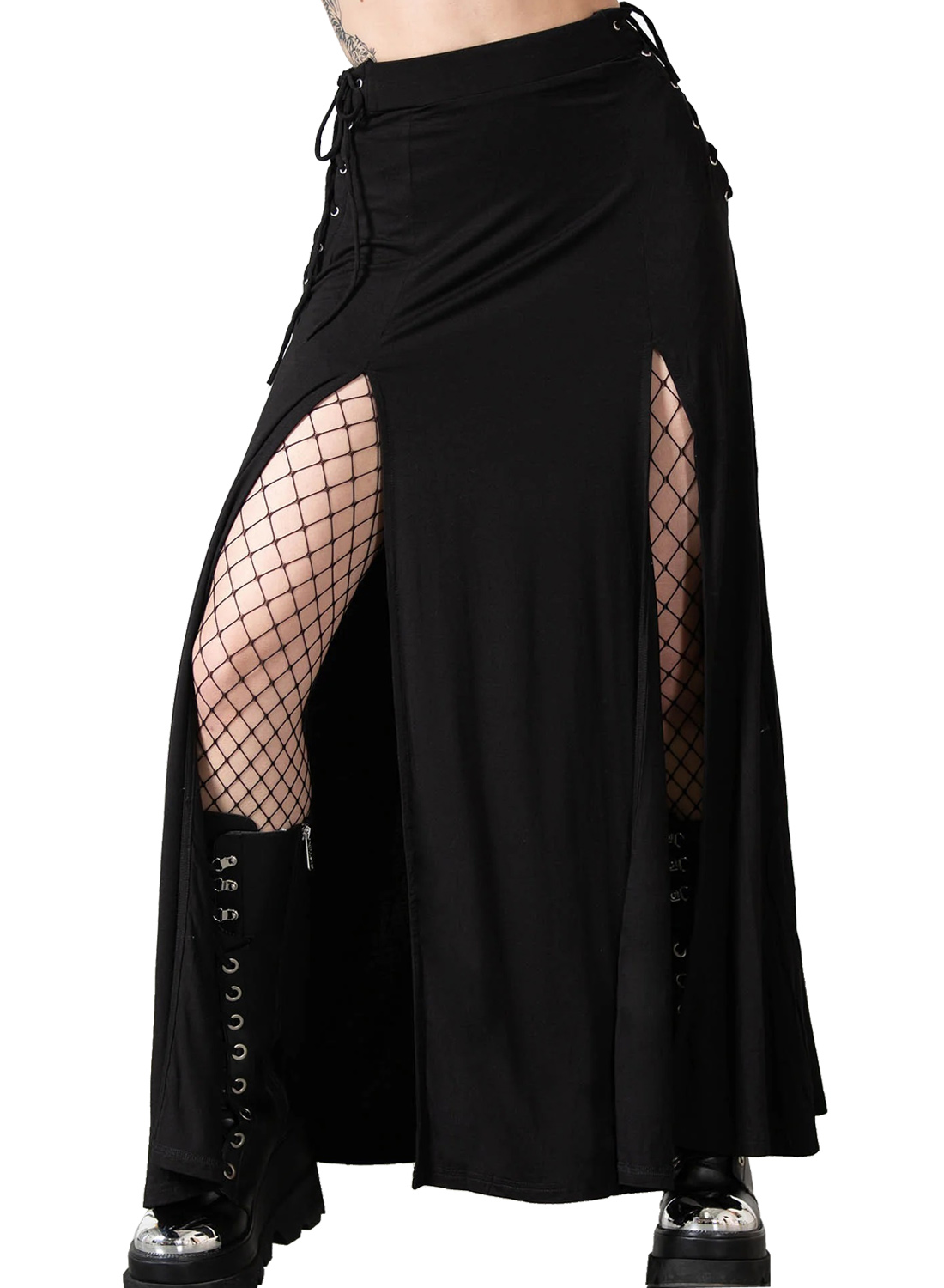 Hellverina Split Maxi Skirt