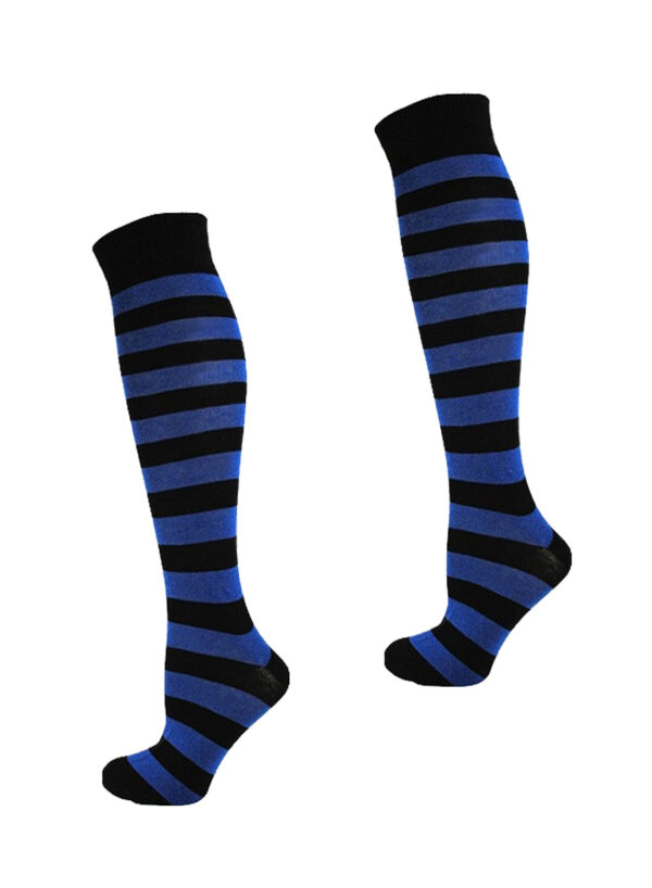 KH Socks Black Blue Stripes