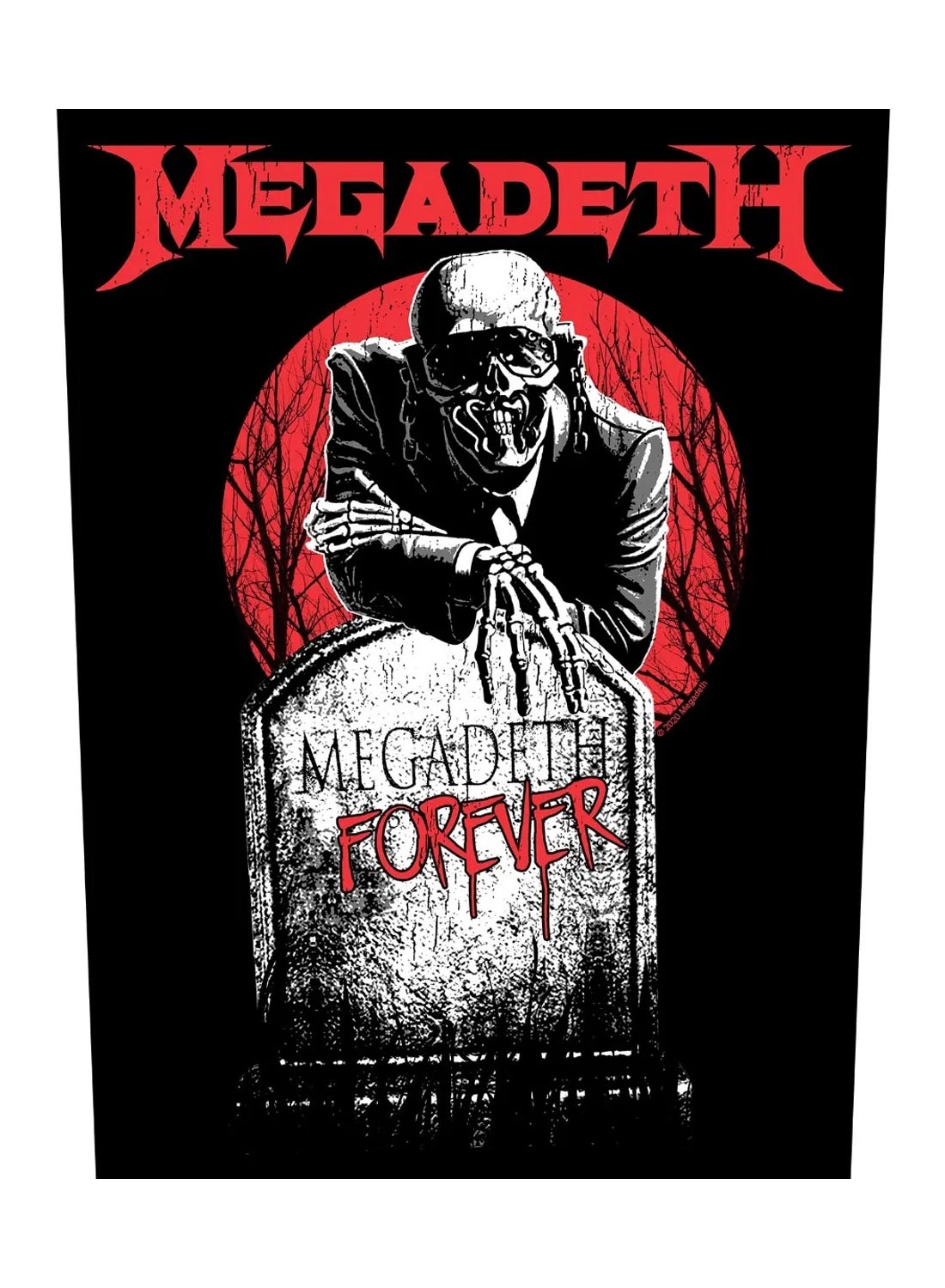Megadeth Tombstone Back Patch