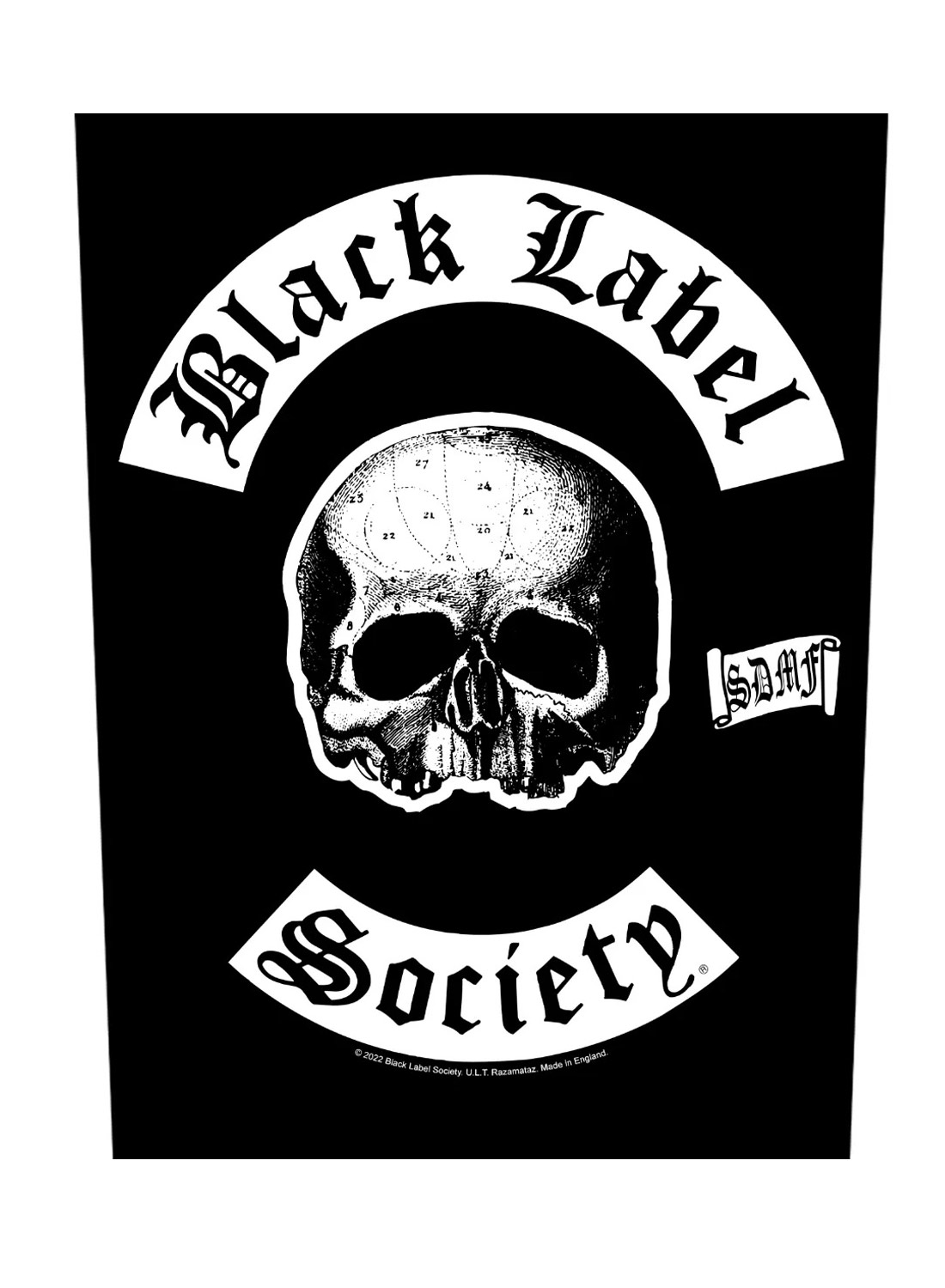 Black Label Society SDMF Back Patch