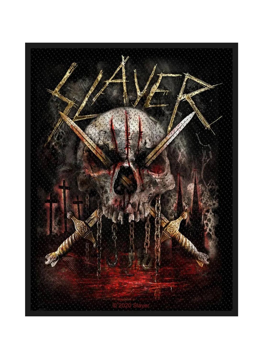 Slayer Skull And Swords Patch