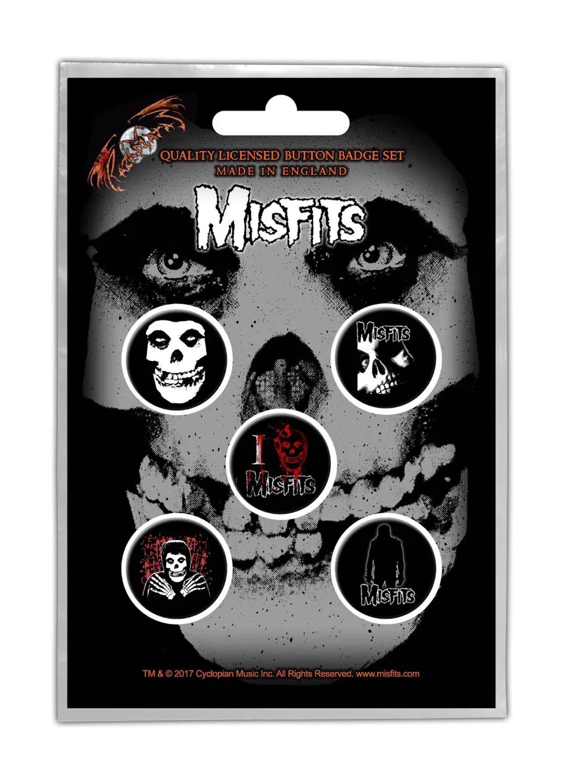 Misfits Skull Badge Pack