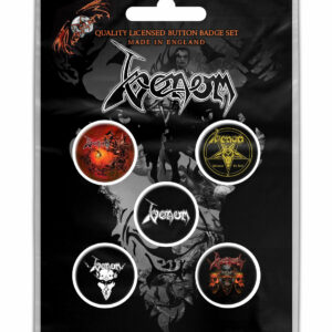 Venom Black Metal Badge Pack