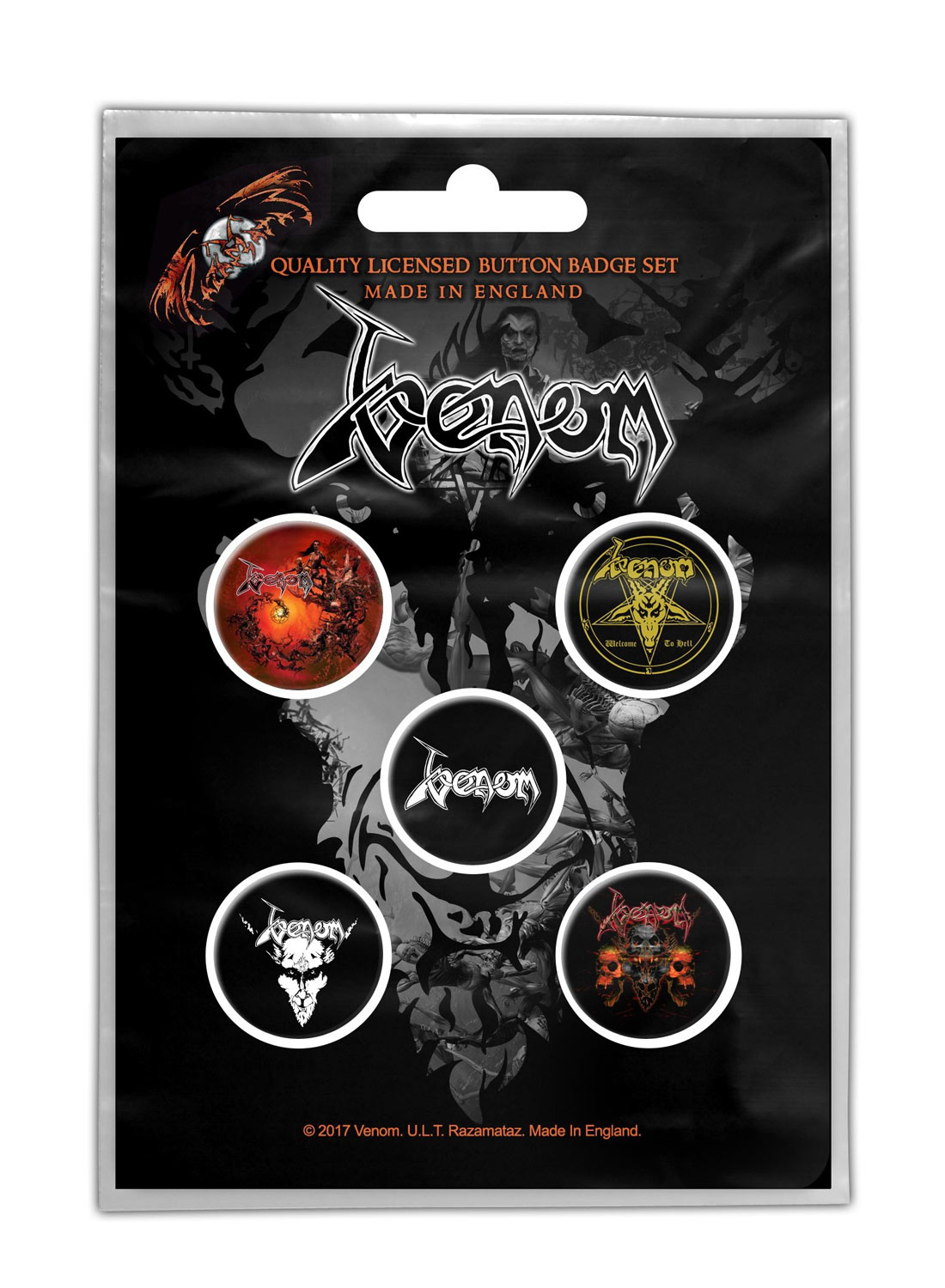 Venom Black Metal Badge Pack