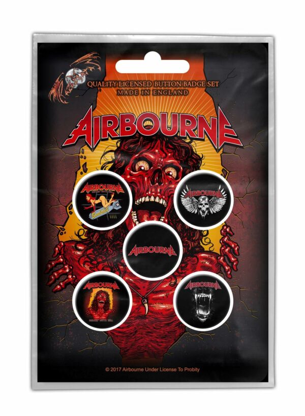 Airbourne Breakin' Outta Hell Badge Pack