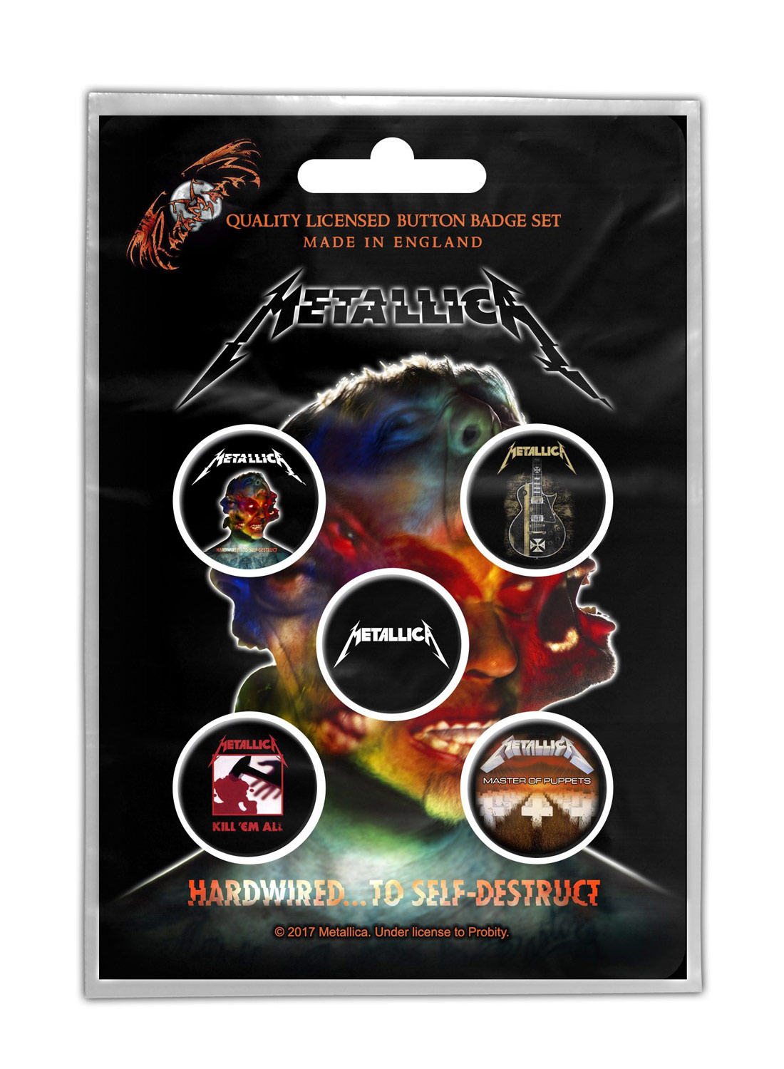 Metallica Hardwired To Self Destruct Badge Pack