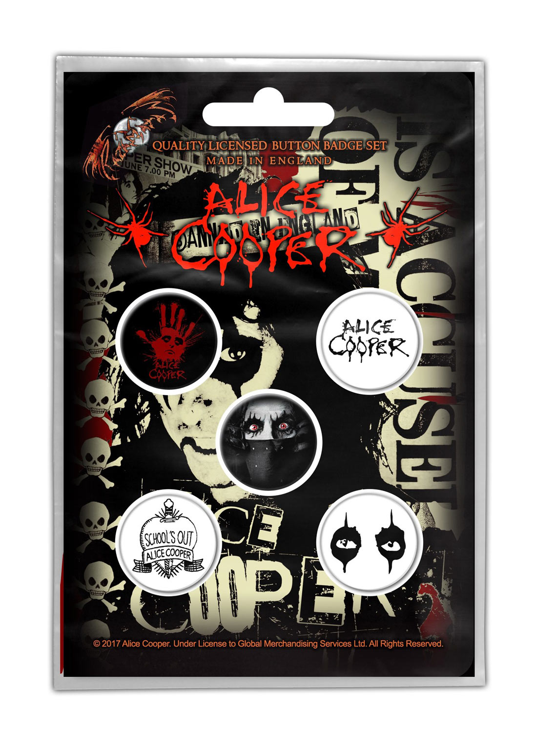 Alice Cooper Eyes Badge Pack