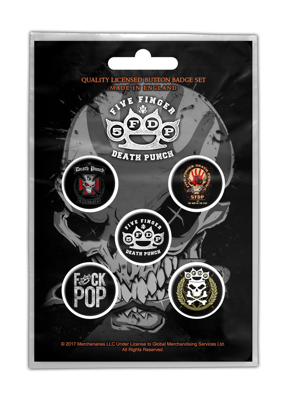 Five Finger Death Punch 5FDP Badge Pack