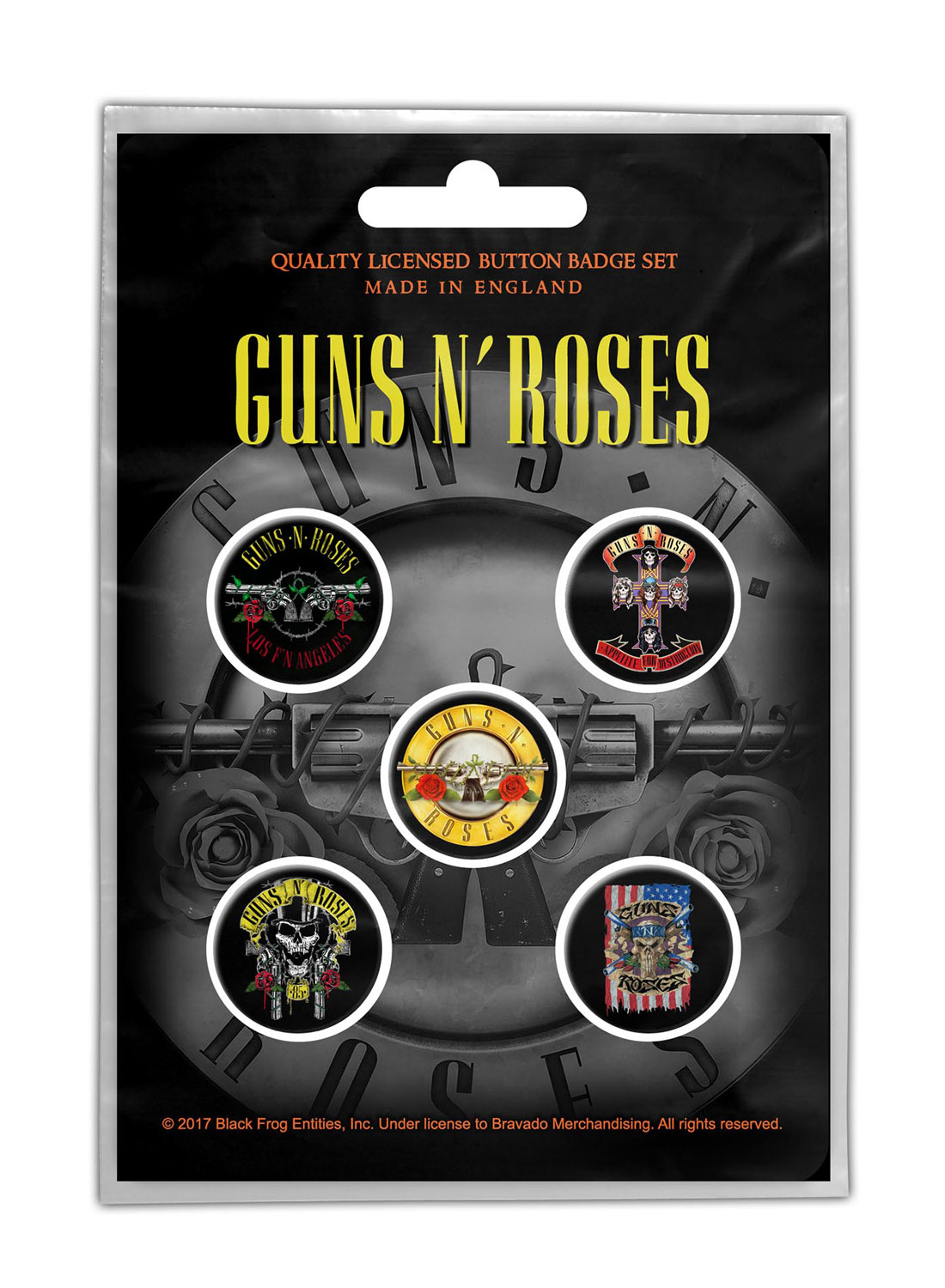 Guns N' Roses Bullet Logo Badge Pack