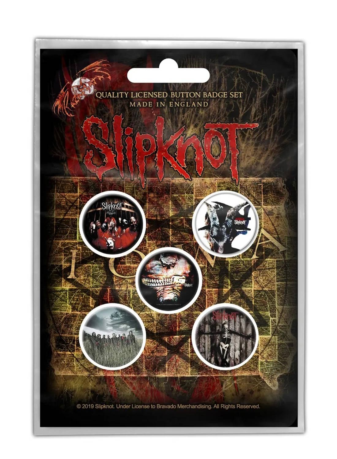 Slipknot Albums Badge Pack