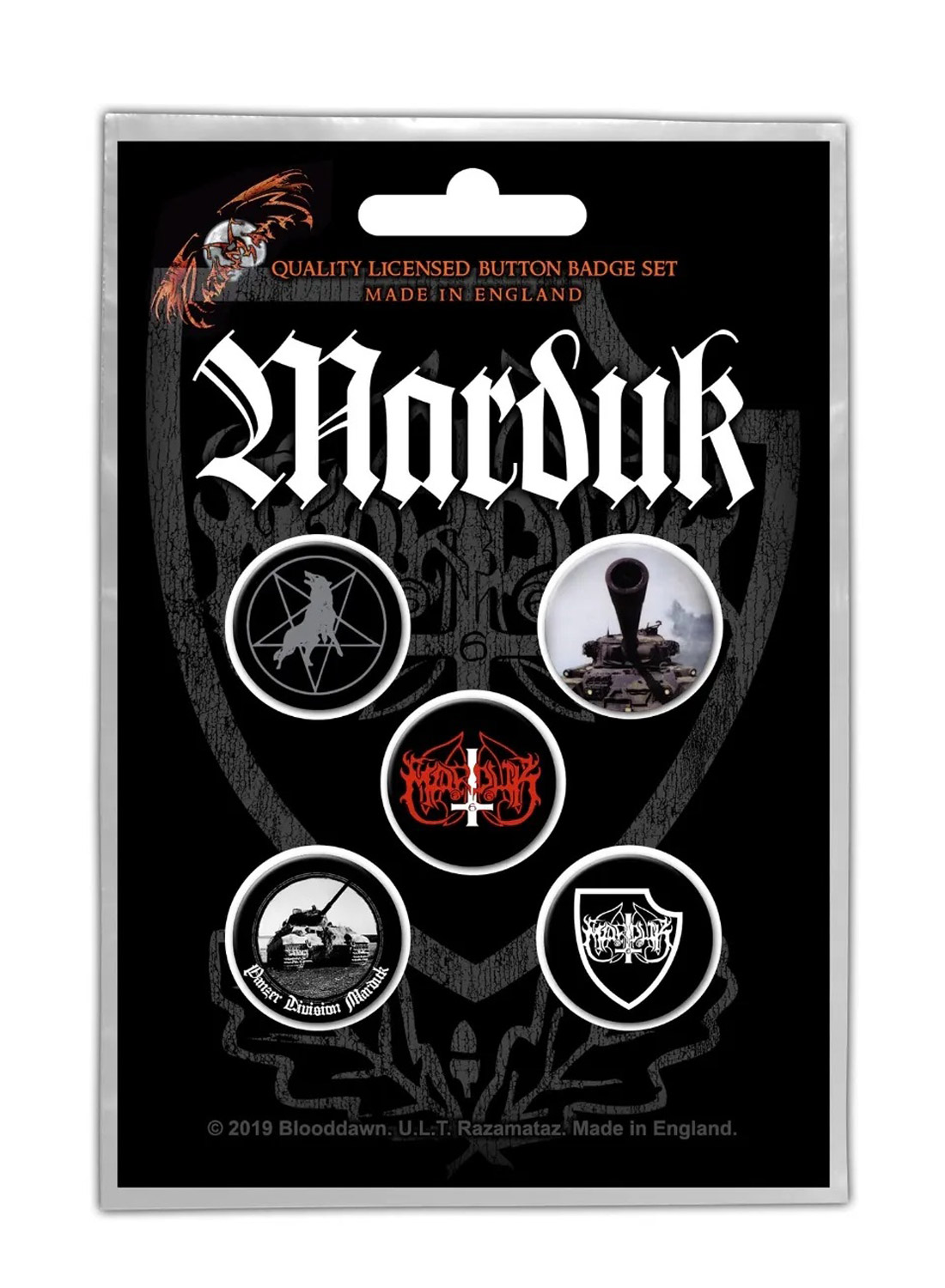 Marduk Button Panzer Division Badge Pack