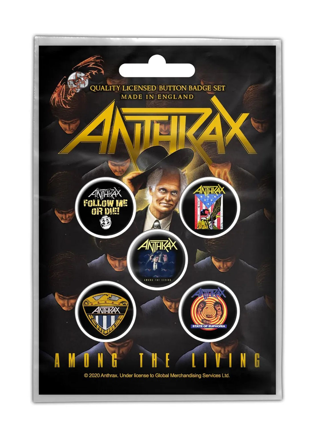 Anthrax Among the Living Badge Pack