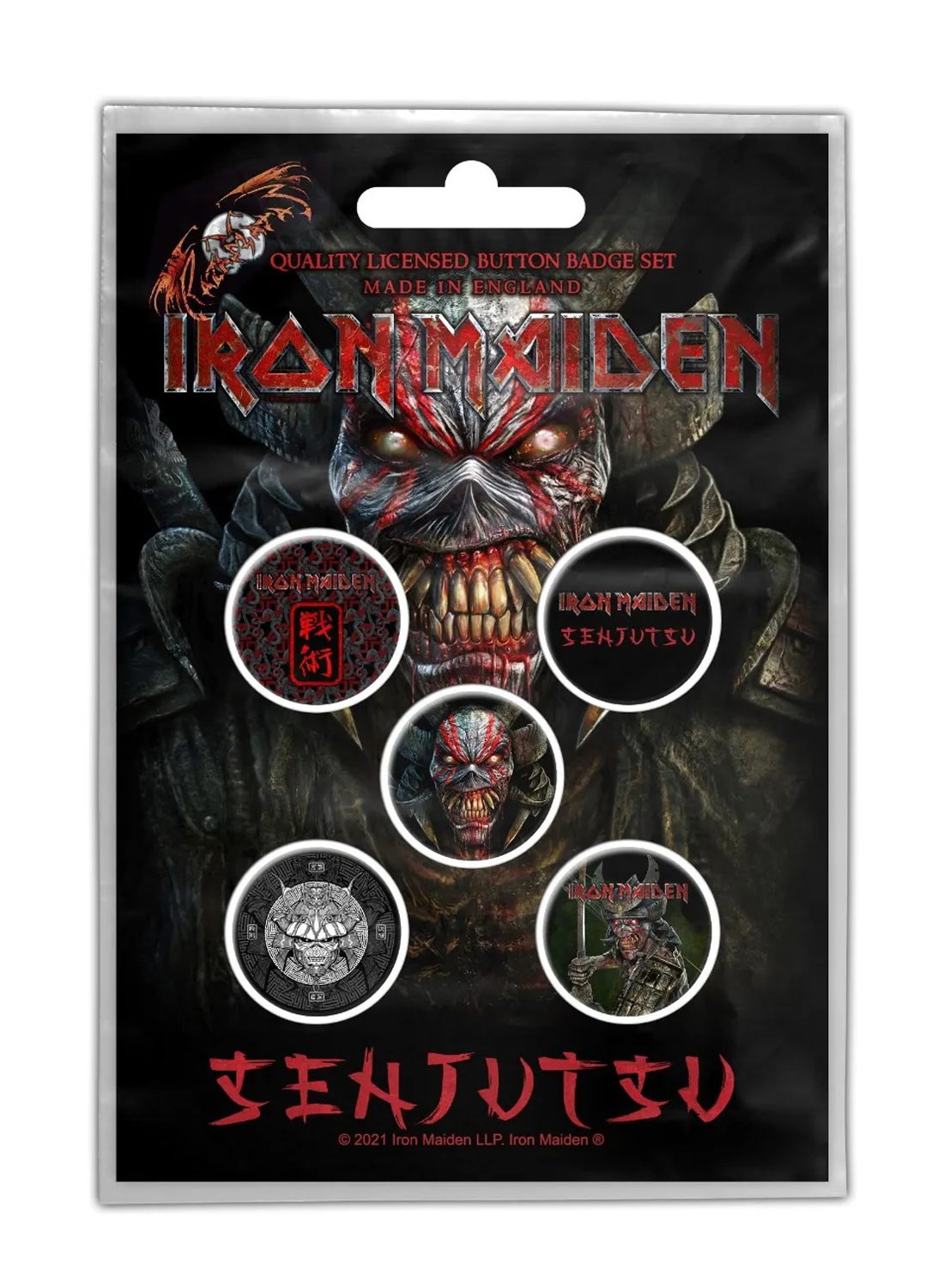 Iron Maiden Senjutsu Badge Pack