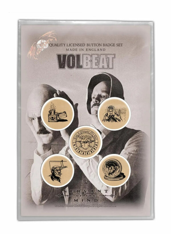 Volbeat Servant Of The Mind Badge Pack