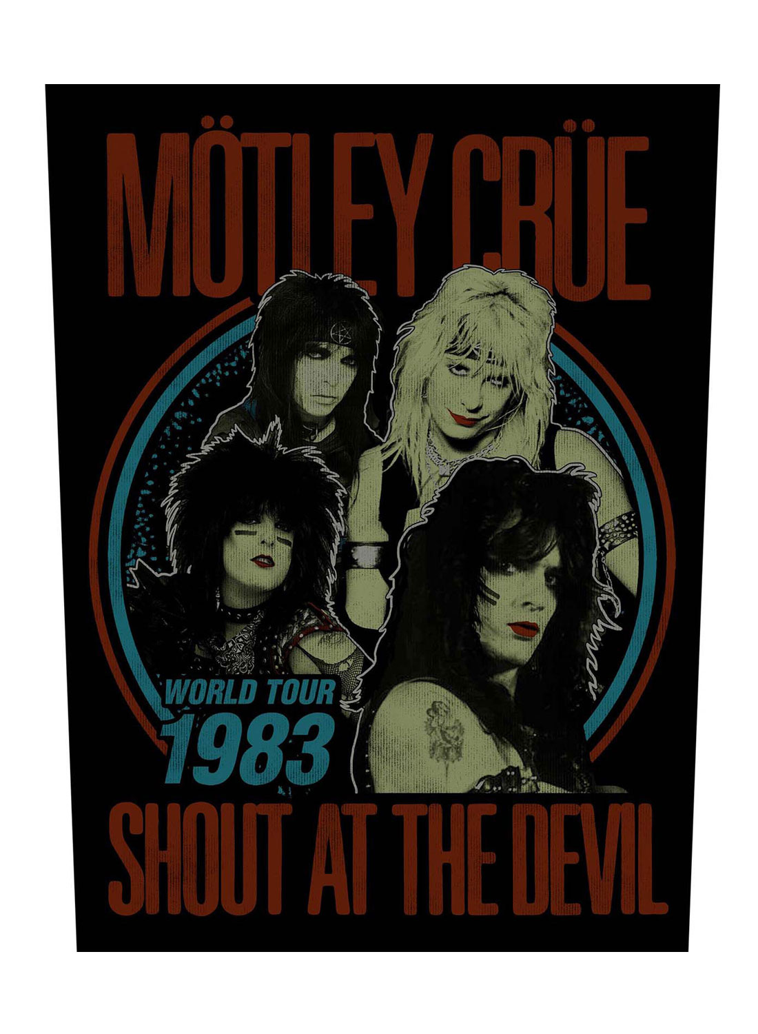 Mötley Crue Devil World Tour 83 Back Patch